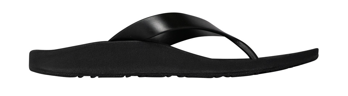ARCHLINE Orthotic Thongs Arch Support Shoes Footwear Flip Flops Orthopedic - Black/Black