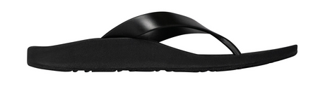 ARCHLINE Orthotic Thongs Arch Support Shoes Footwear Flip Flops Orthopedic - Black/Black