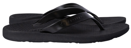 ARCHLINE Orthotic Thongs Arch Support Shoes Footwear Flip Flops Orthopedic - Black/Black