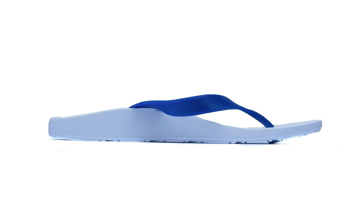 ARCHLINE Orthotic Thongs Arch Support Shoes Footwear Flip Flops Orthopedic - White/Blue