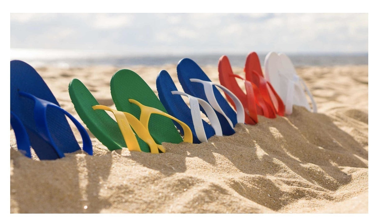 ARCHLINE Orthotic Thongs Arch Support Shoes Footwear Flip Flops Orthopedic - White/Red