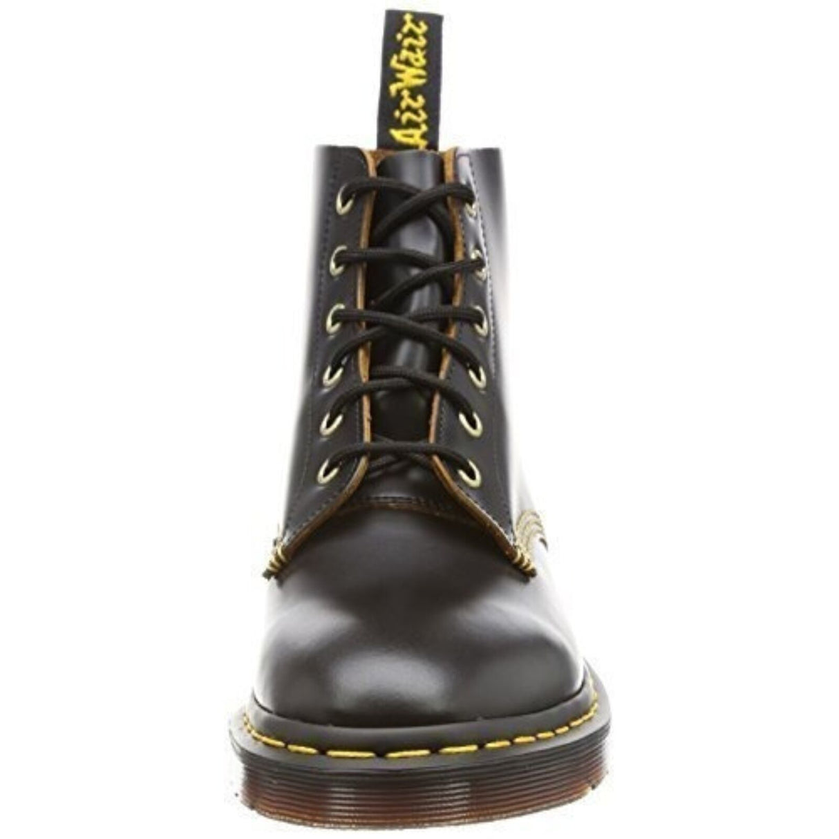 Dr. Martens Unisex 101 Smooth Archive 6-Eyelet Boot Black Vintage Smooth