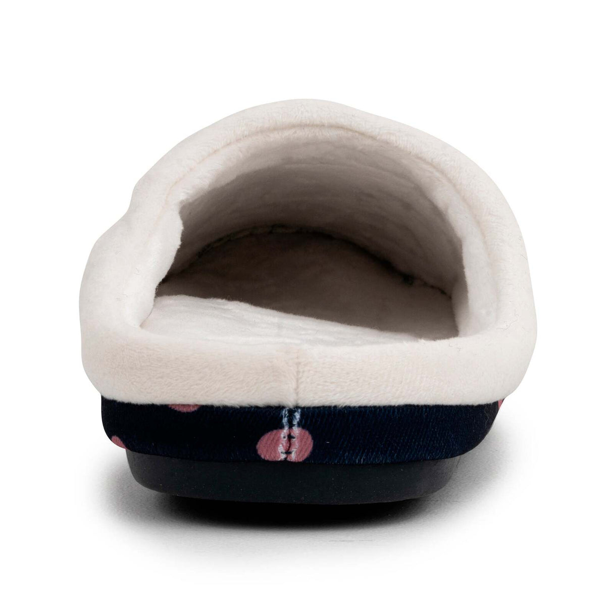 ARCHLINE Orthotic Slippers Slip On Scuffs Pain Relief Moccasins - Navy with Hearts