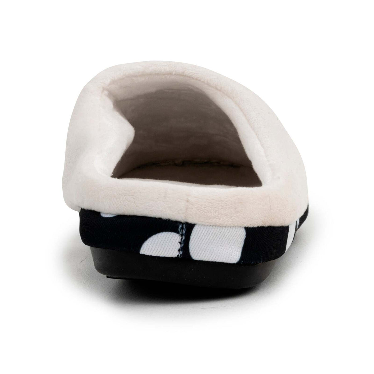 Archline Orthotic Slip On Slippers - Black/White Polka Dots (Orthopedic Scuffs w/ Arch Support)
