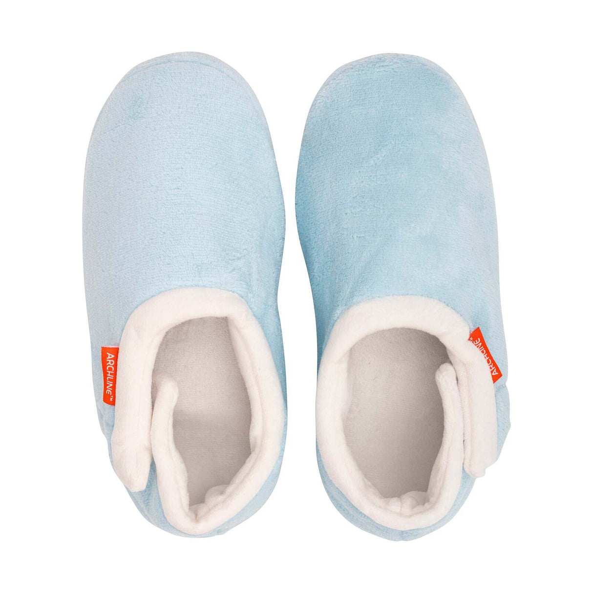 ARCHLINE Orthotic Slippers Closed Scuffs Pain Relief Moccasins - Sky Blue