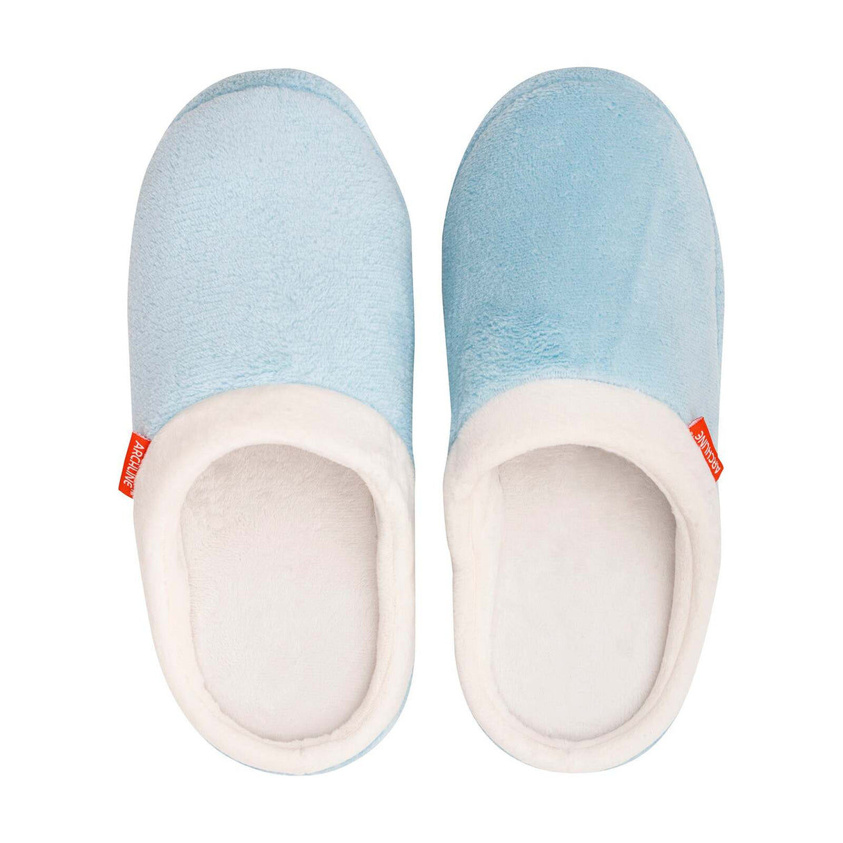 ARCHLINE Orthotic Slippers Slip On Arch Scuffs Pain Relief Moccasins - Baby Blue