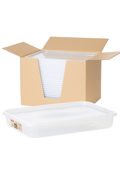 19x 2.5 Litre Food/Storer Storage Containers w/ Lids Bulk Lot 31x22x4.5cm - Made in Australia