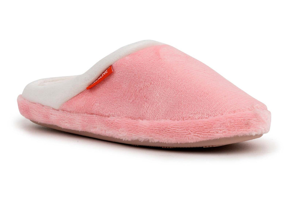 ARCHLINE Orthotic Slippers Slip On Arch Scuffs Pain Relief Moccasins - Pink