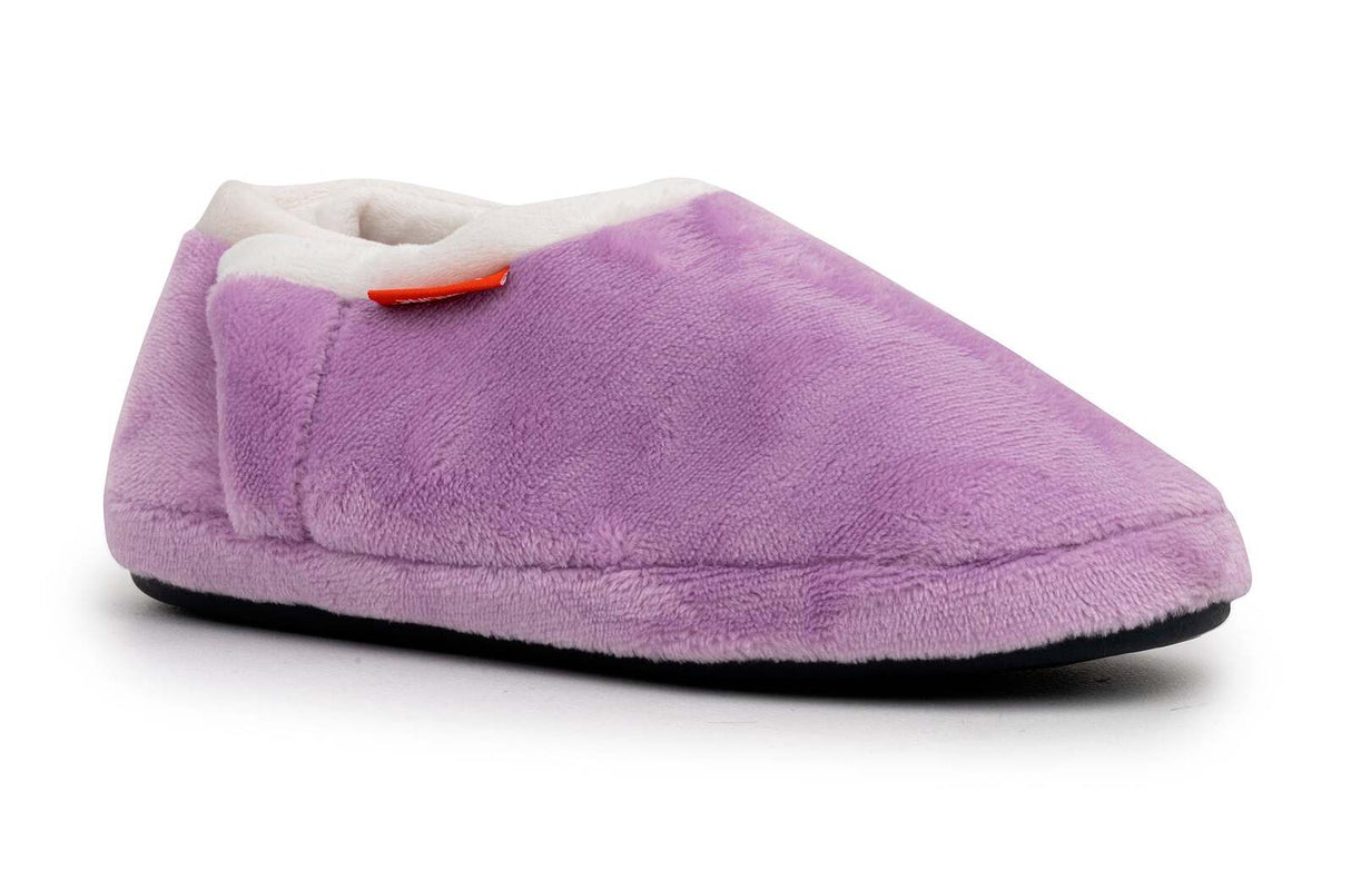 ARCHLINE Orthotic Slippers CLOSED Arch Scuffs Pain Relief Moccasins - Lilac