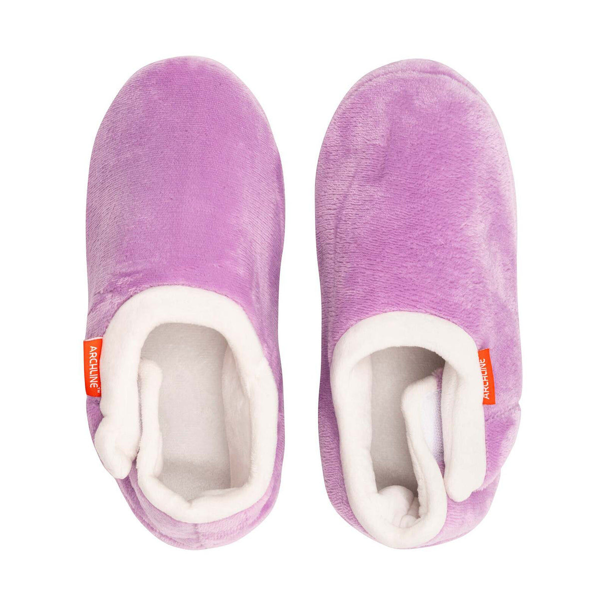 ARCHLINE Orthotic Slippers CLOSED Arch Scuffs Pain Relief Moccasins - Lilac