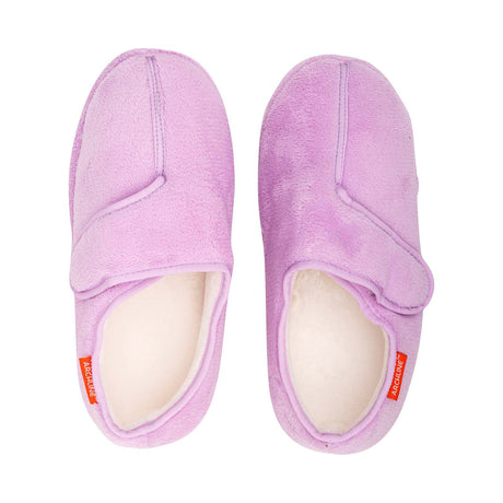 ARCHLINE Orthotic Plus Slippers Closed Scuffs Pain Relief Moccasins - Lilac