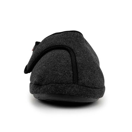 ARCHLINE Orthotic Plus Slippers Closed Scuffs Pain Relief Moccasins - Charcoal