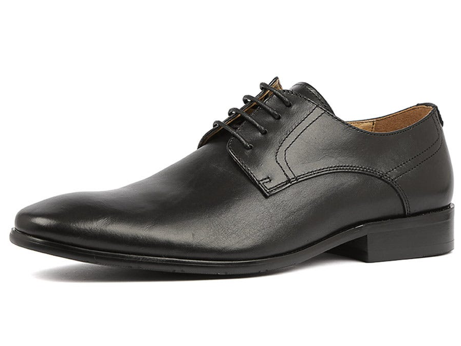 Massa Leather Derby Dress Lace Up Shoes Wedding Business Formal in Black