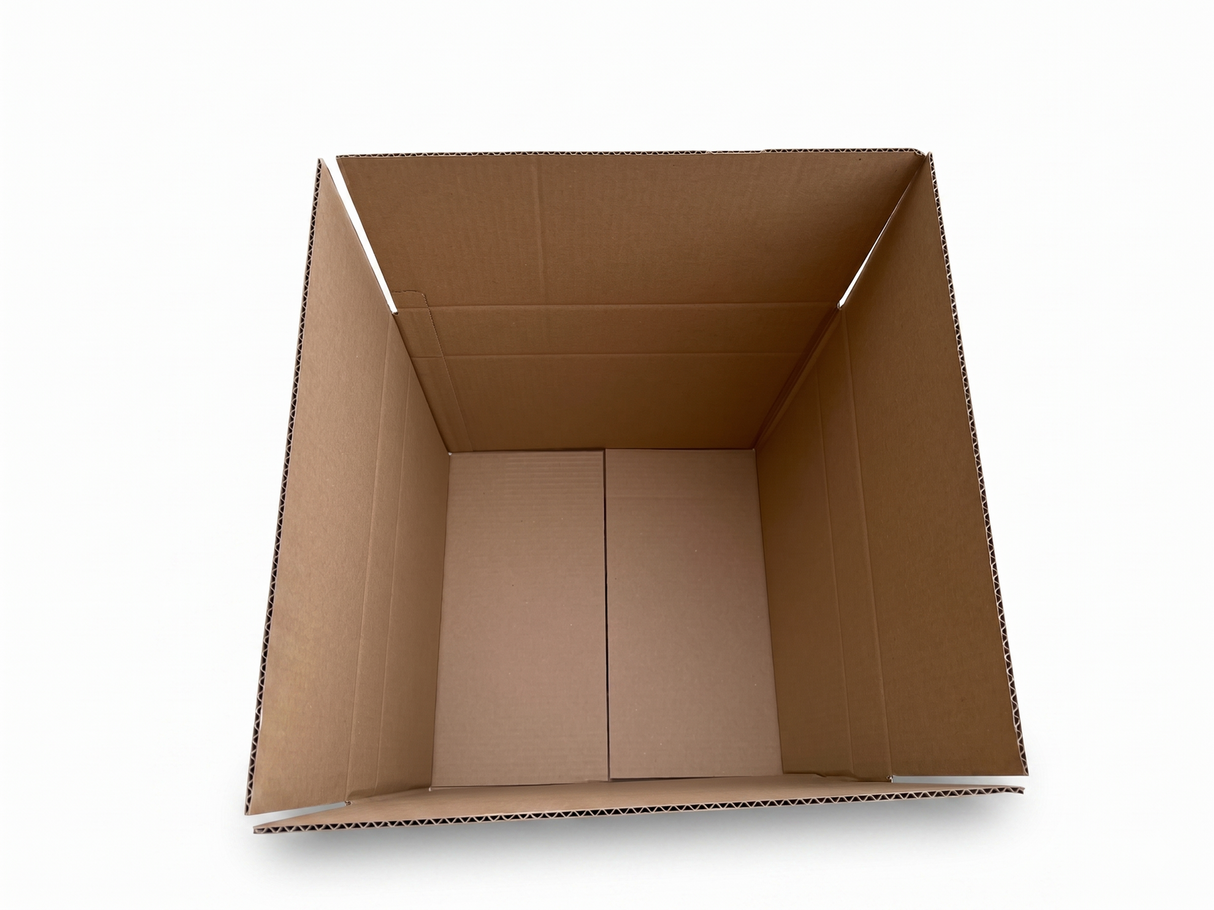 10x Height Adjustable Corrugated Cardboard Moving & Storage Boxes (45 x 45 x 40/30cm)