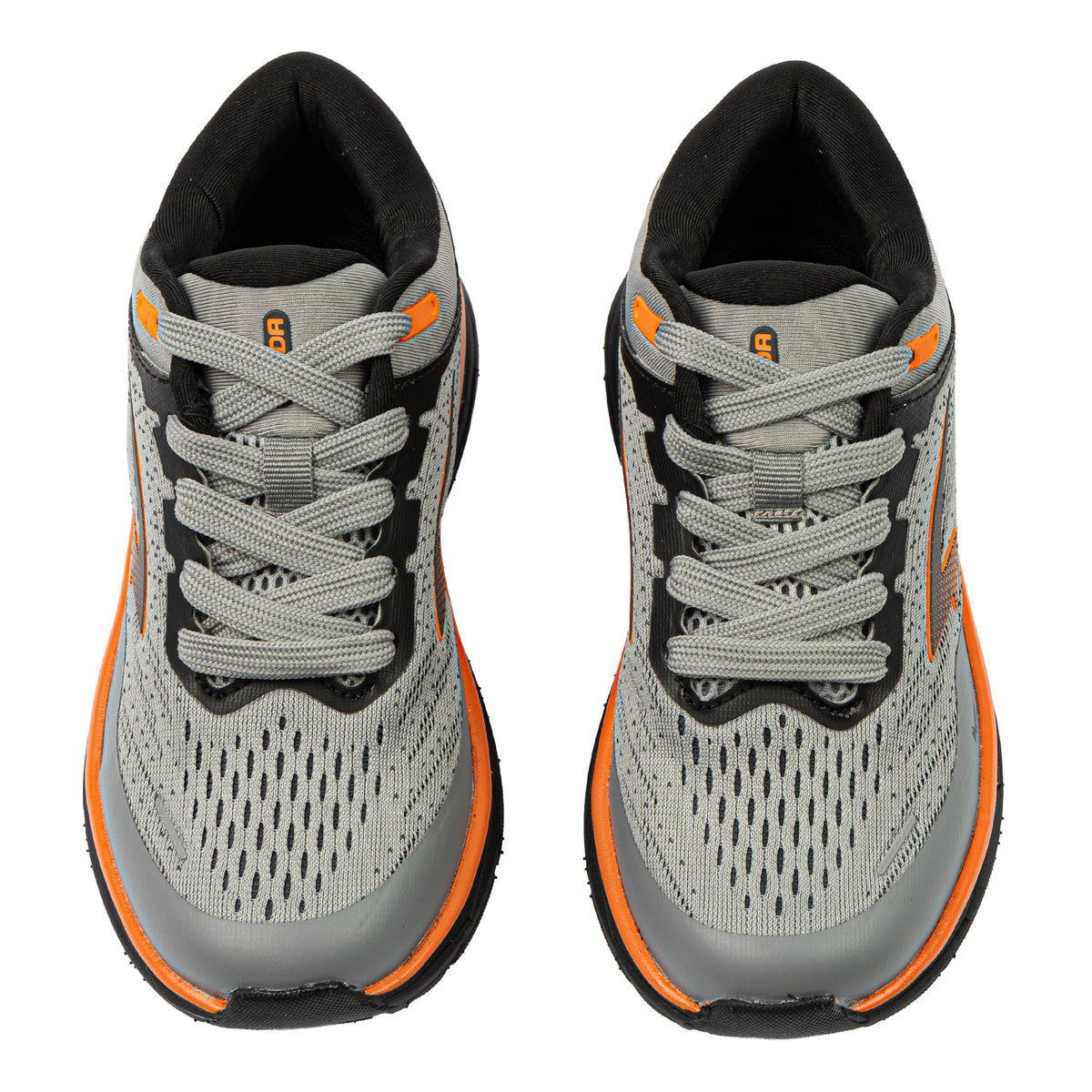 Sfida Axion Boys Lace Up Runners - Grey/Black/Orange (Kids Sneakers/Shoes)