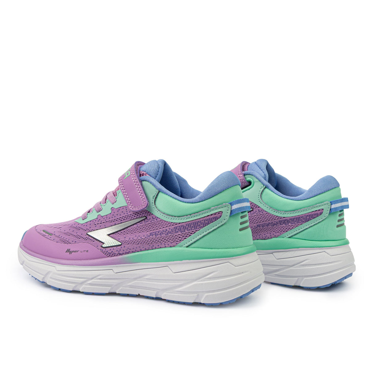 Sfida Axion Girls V Strap Runners - Lilac/Mint (Kids Sneakers/Shoes)