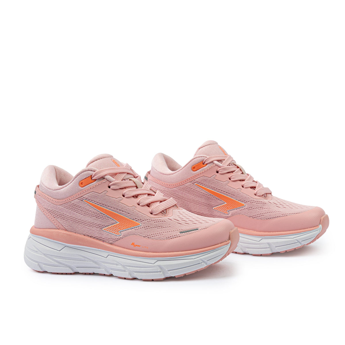 Sfida Axion Girls Lace Up Runners - Pink/Peach (Kids Sneakers/Shoes)