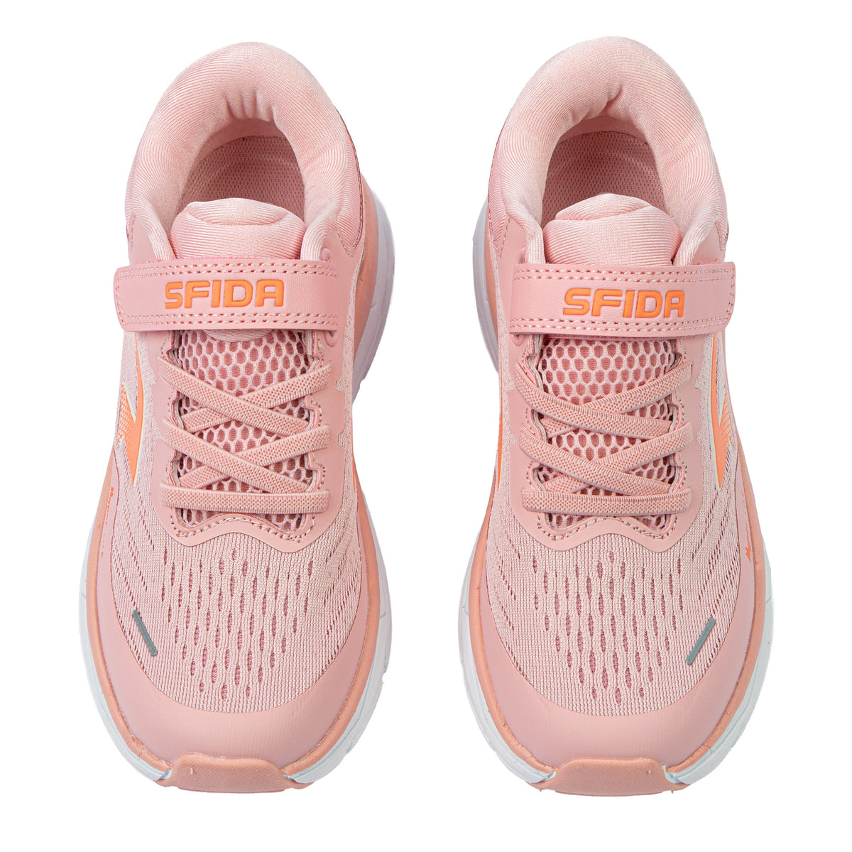 Sfida Axion Girls V Strap Runners - Pink/Peach (Kids Sneakers/Shoes)