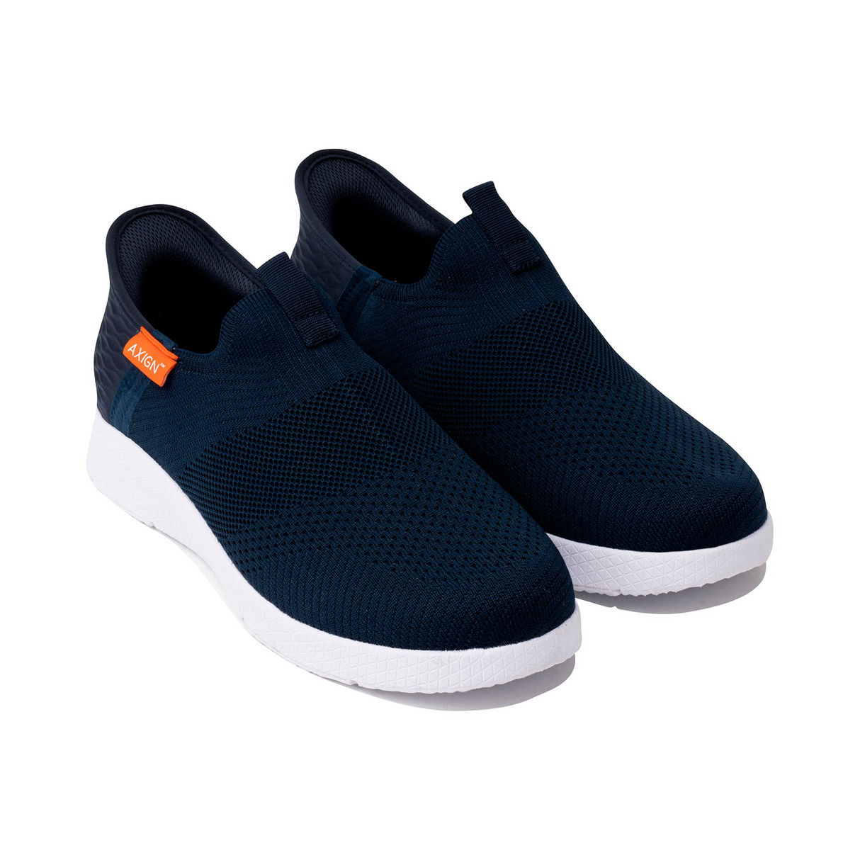 Axign Slipstream Lightweight Slip-On Orthotic Shoes Everyday Sneakers in Navy