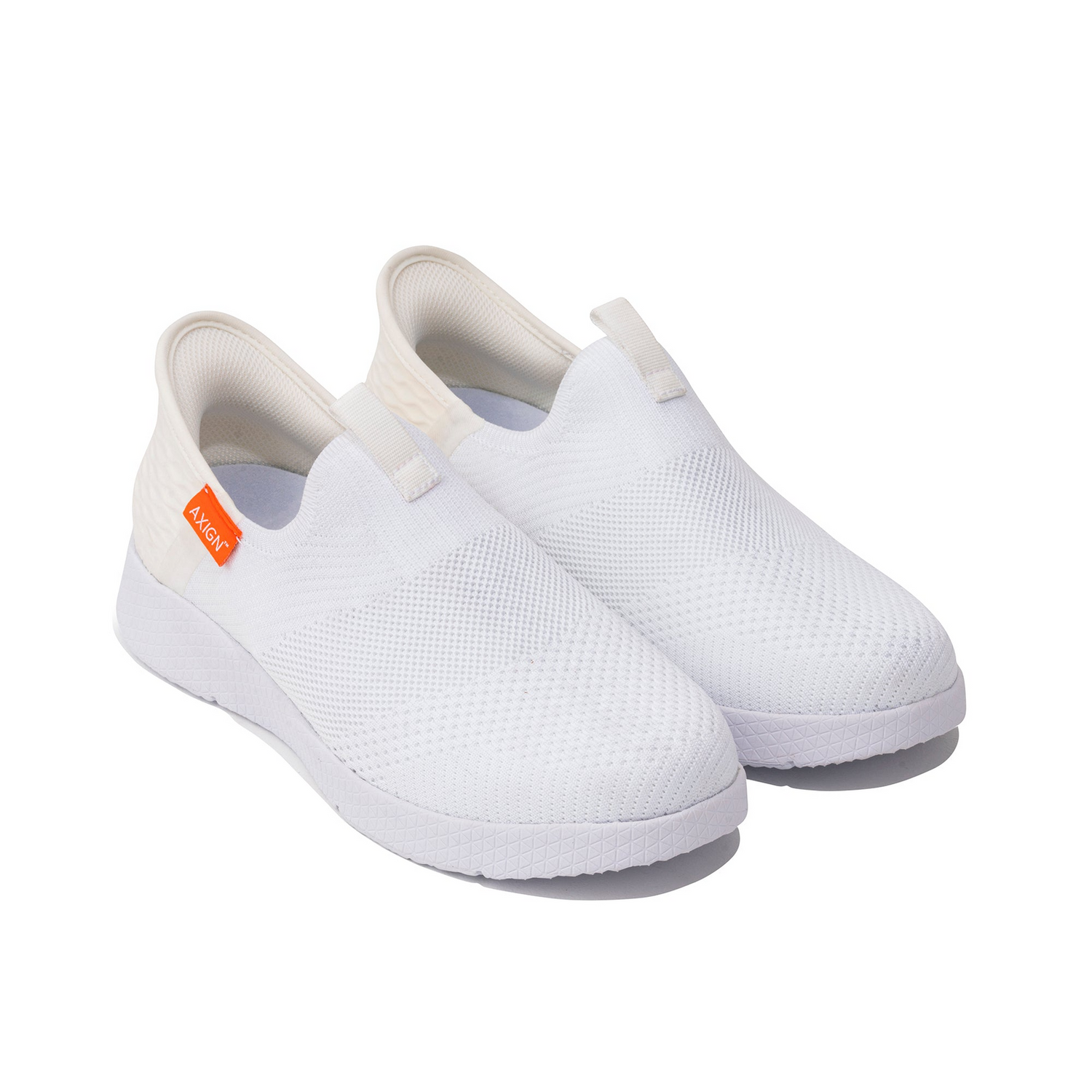 Axign Slipstream Lightweight Slip-On Orthotic Shoes Everyday Sneakers in White