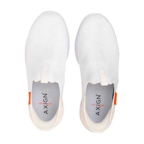 Axign Slipstream Lightweight Slip-On Orthotic Shoes Everyday Sneakers in White