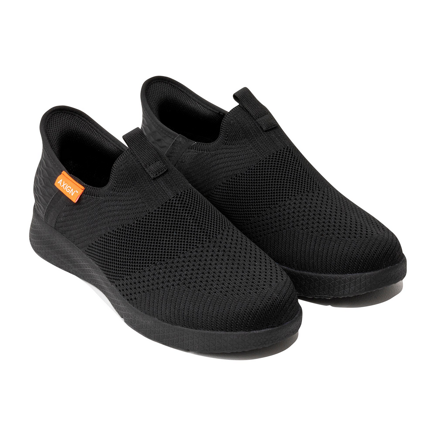 Axign Slipstream Lightweight Slip-On Orthotic Shoes Everyday Sneakers in Black