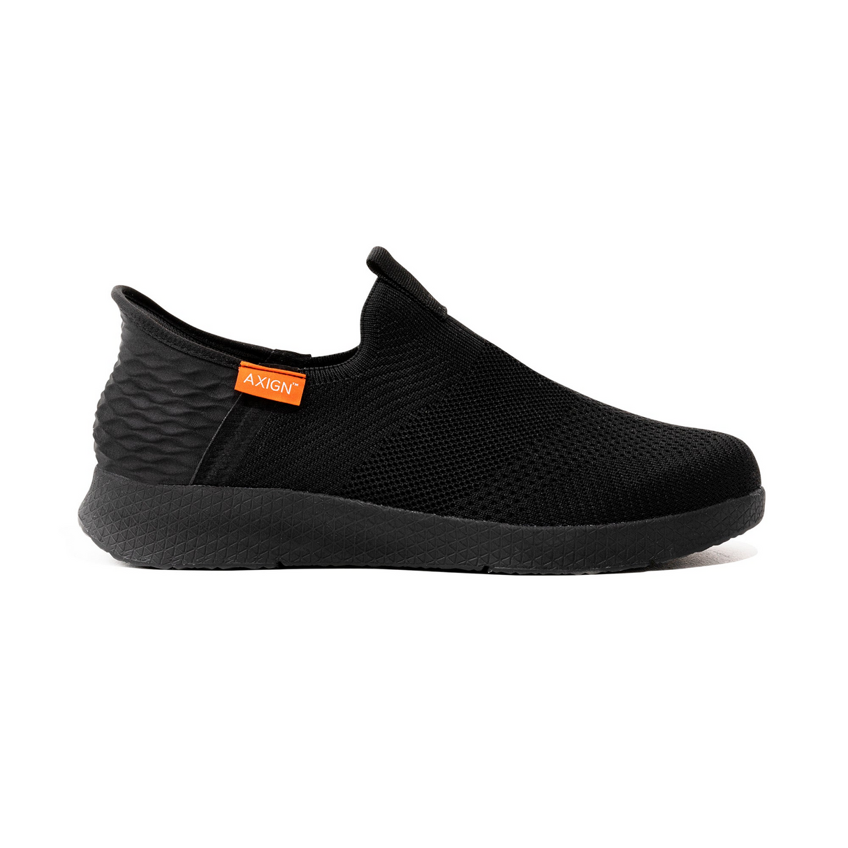 Axign Slipstream Lightweight Slip-On Orthotic Shoes Everyday Sneakers in Black