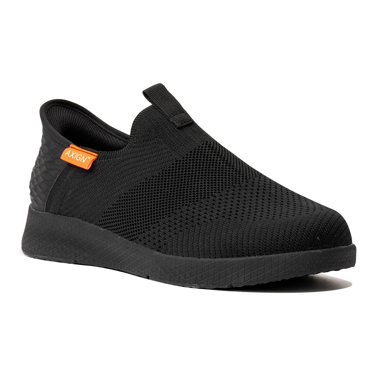 Axign Slipstream Lightweight Slip-On Orthotic Shoes Everyday Sneakers in Black