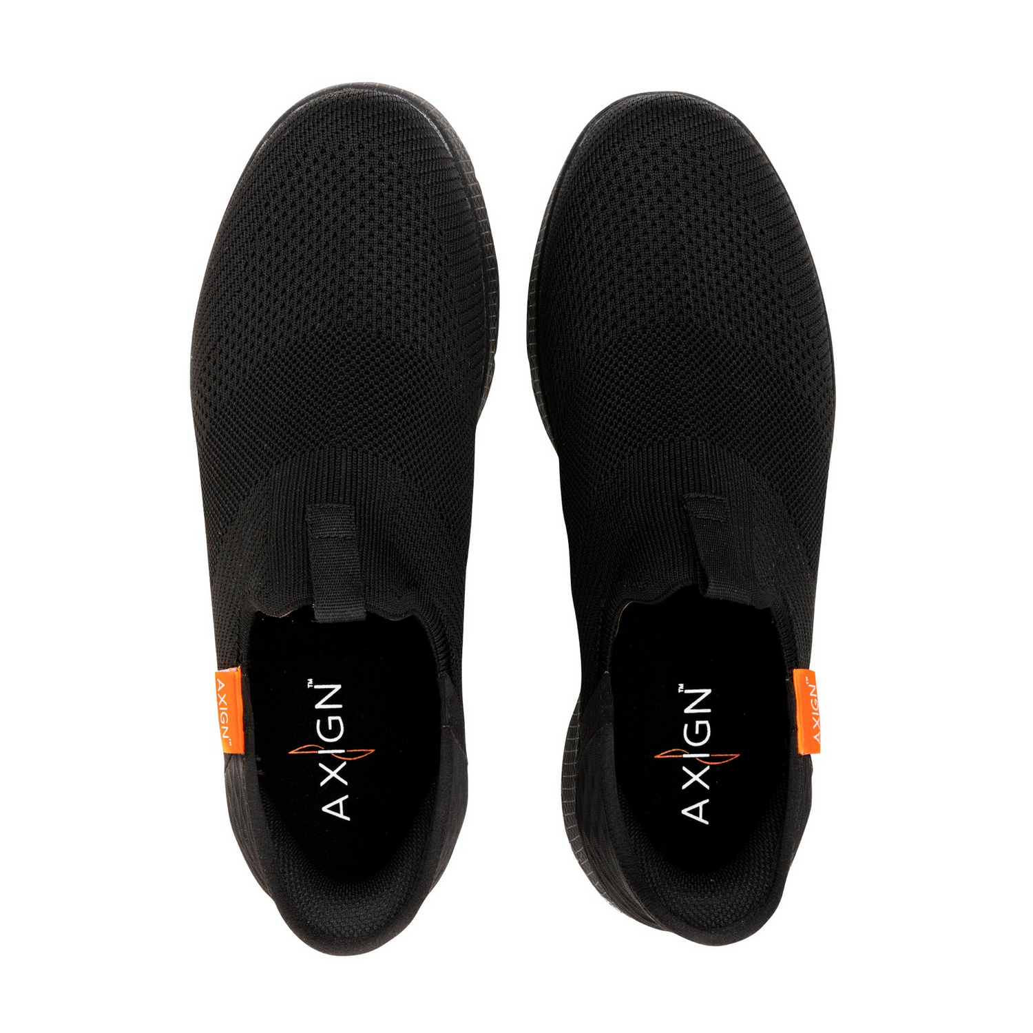 Axign Slipstream Lightweight Slip-On Orthotic Shoes Everyday Sneakers in Black
