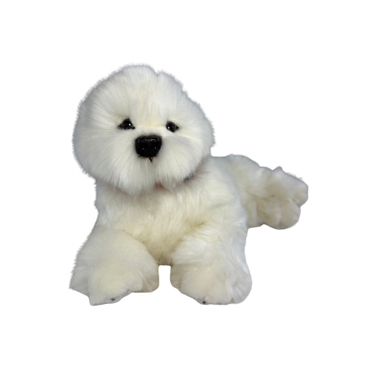 Bocchetta Annabelle 38cm Lying Bichon Frise Plush Toy (Realistic Stuffed Animal Dog Gift)