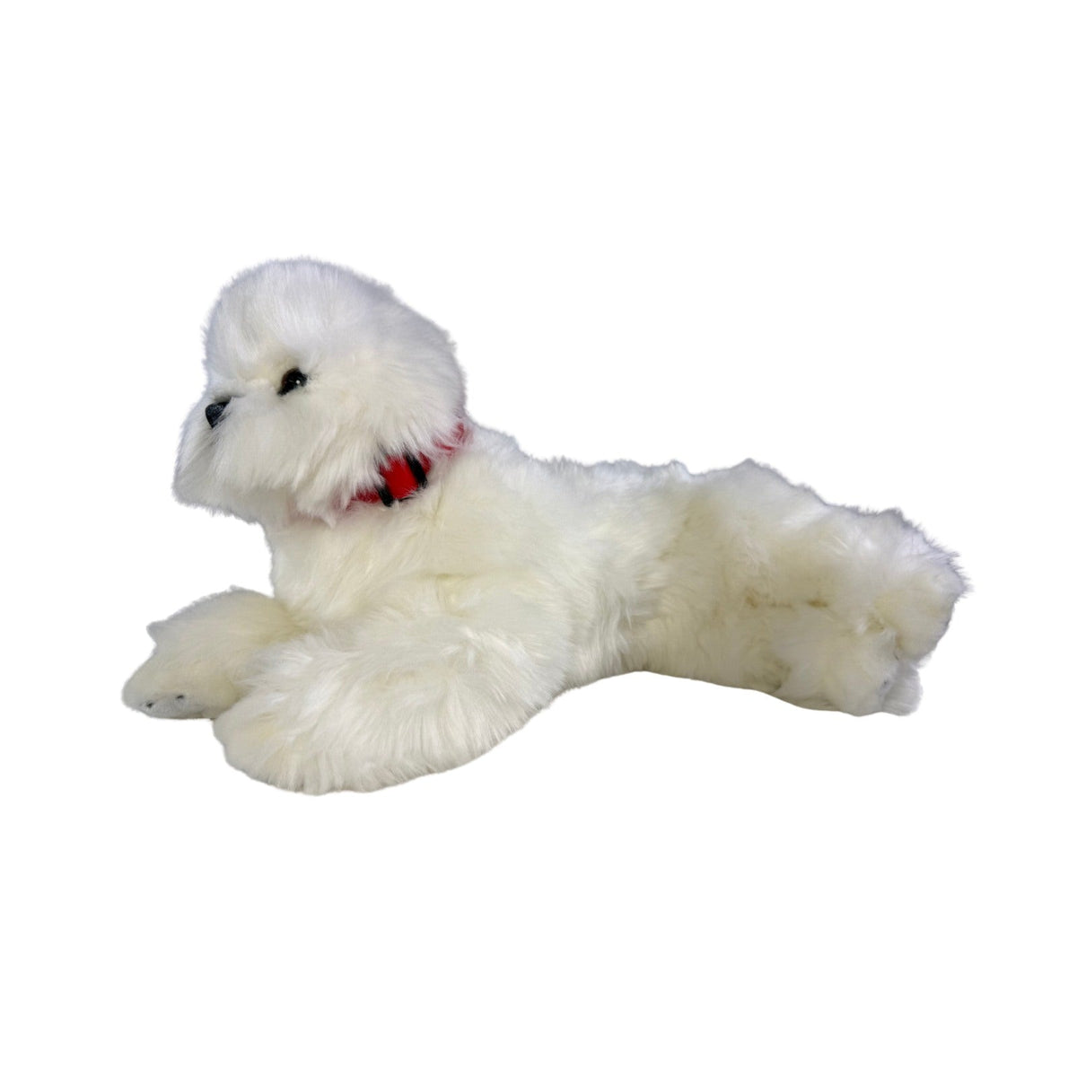 Bocchetta Annabelle 38cm Lying Bichon Frise Plush Toy (Realistic Stuffed Animal Dog Gift)