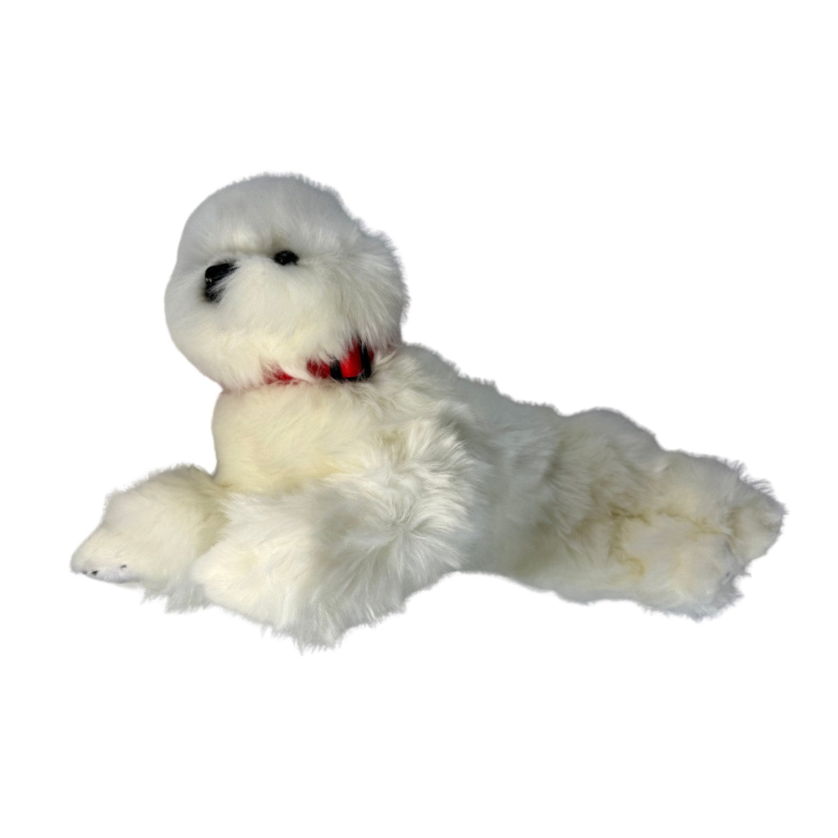 Bocchetta Annabelle 38cm Lying Bichon Frise Plush Toy (Realistic Stuffed Animal Dog Gift)