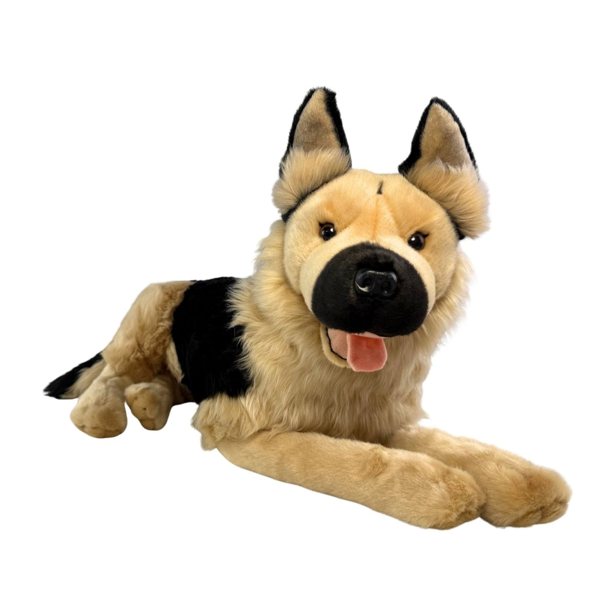 Bocchetta Apollo 64cm German Shepherd with Satin Pocket Plush Toy (Realistic Stuffed Animal Dog Gift)