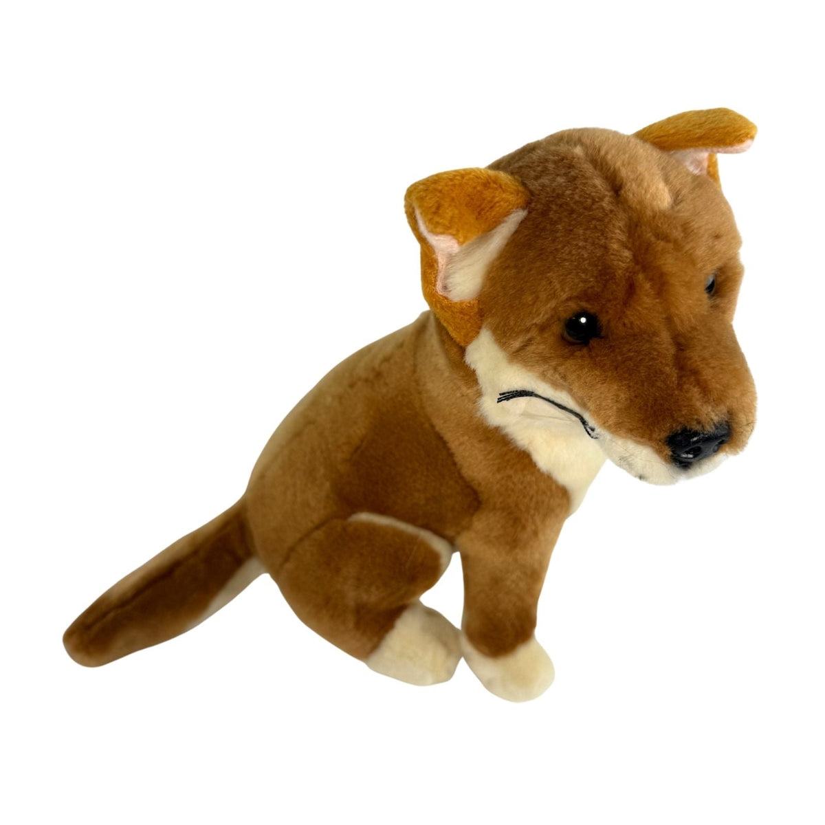 Bocchetta Arnie 18cm Sitting Dingo Plush Toy - Tan (Australian Stuffed Animal Souvenir Gift)