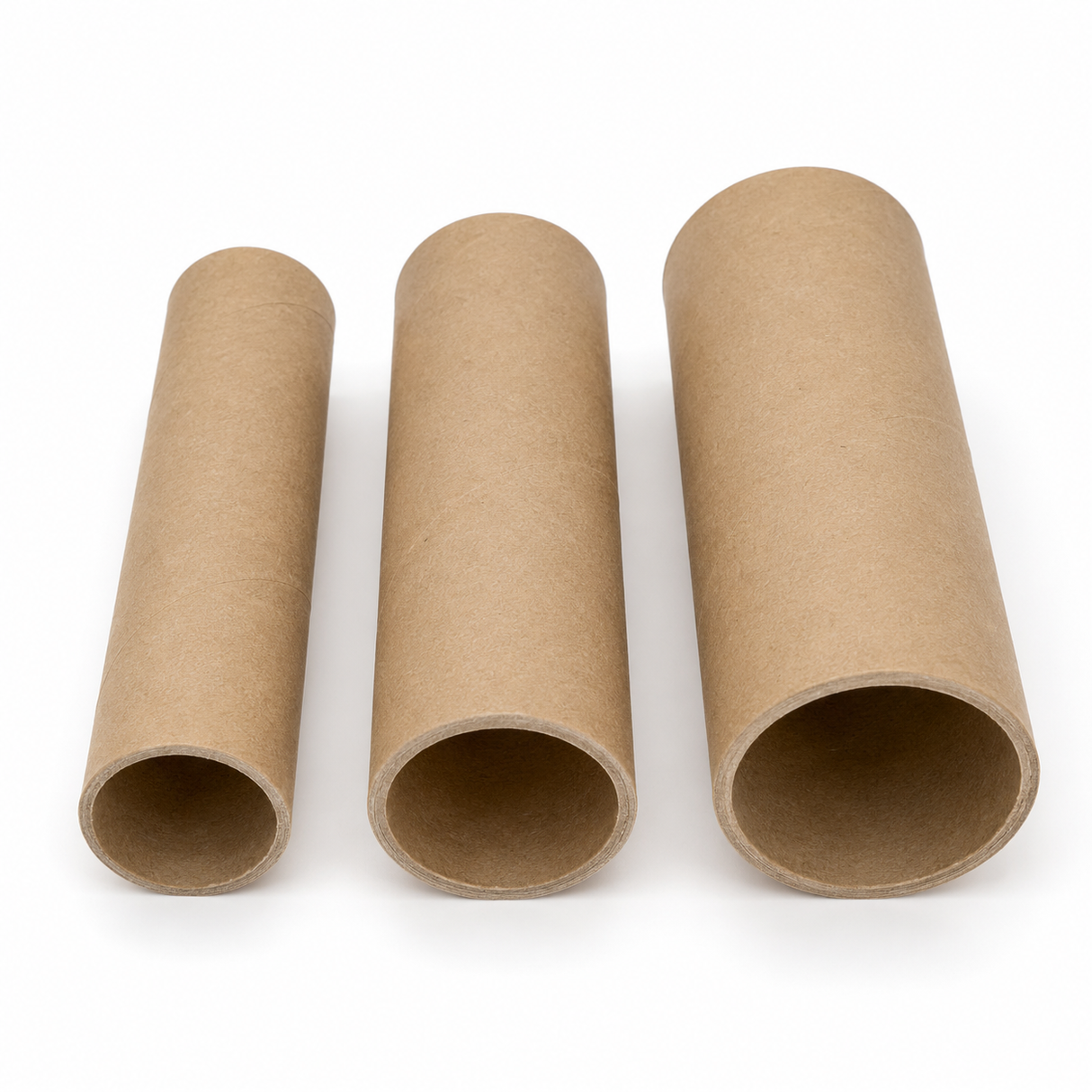 3x 15cm Brown Strong Cardboard Paper Tubes - Arts, Crafts & DIY (30/40/50mm Diameters)