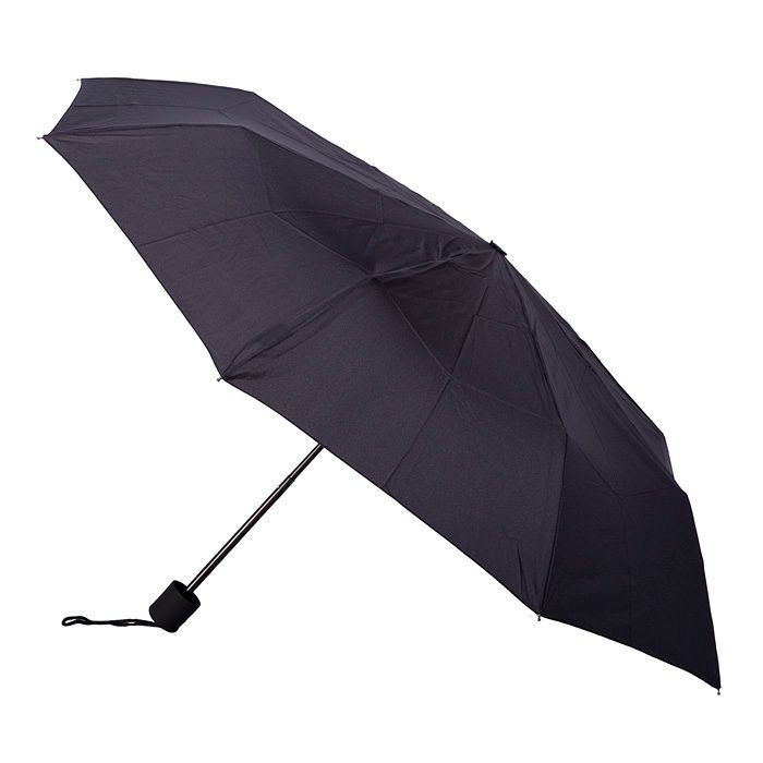 Brellerz Basic Compact Folding Wind Resistant Umbrella in Black