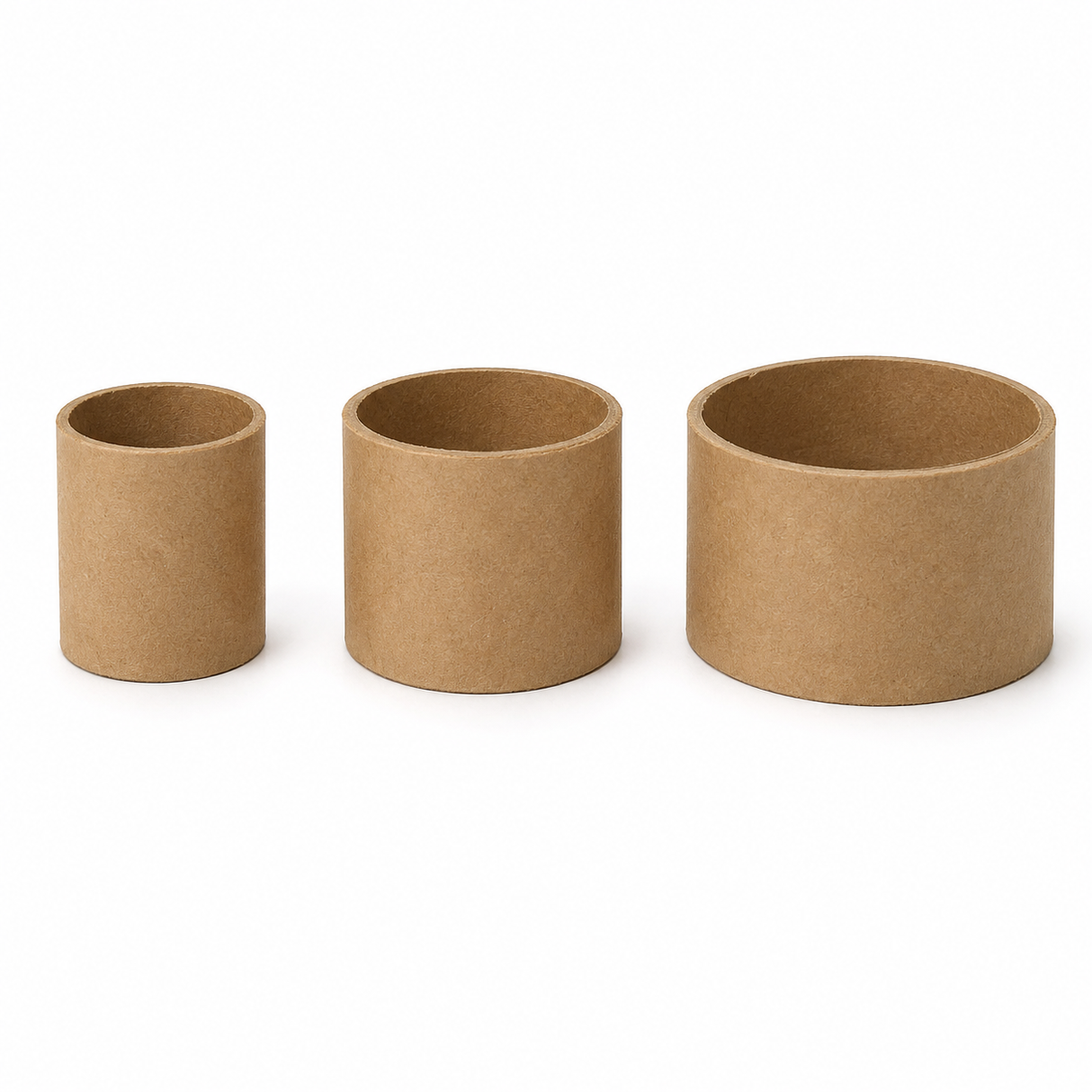 3x 3cm Brown Strong Cardboard Paper Tubes - Arts, Crafts & DIY (30/40/50mm Diameters)