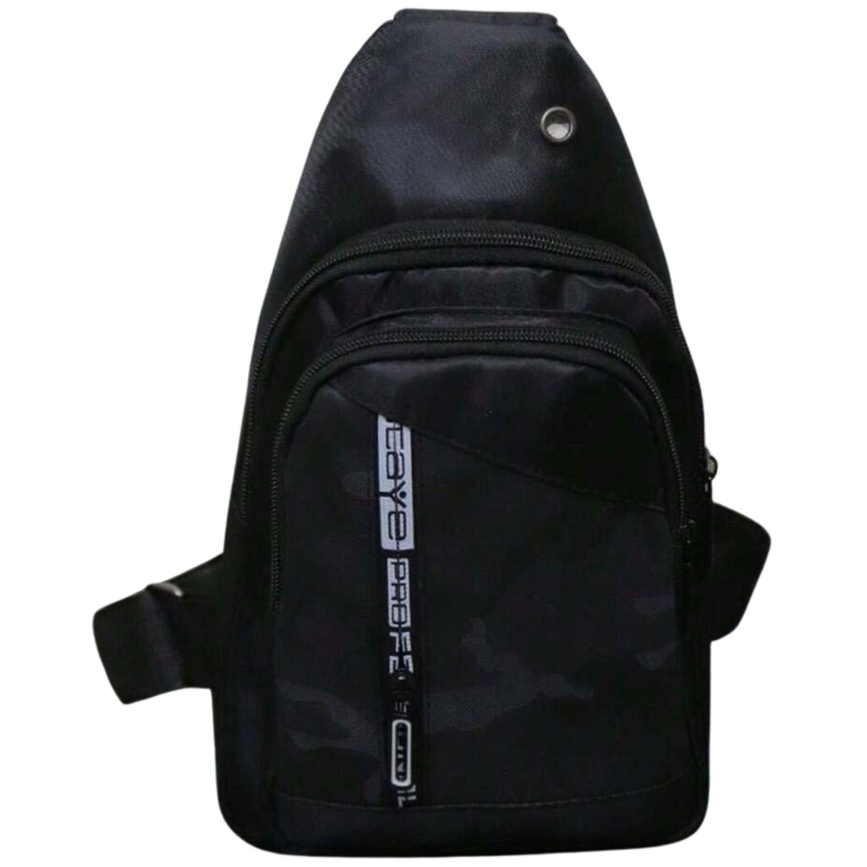 Mens Crossbody Sling Casual Chest Bag in Black