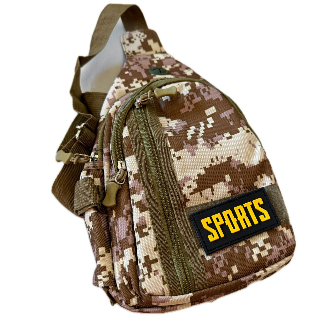 Tactical Camo Crossbody Bag Chest Shoulder Sling Rucksack Army Camouflage
