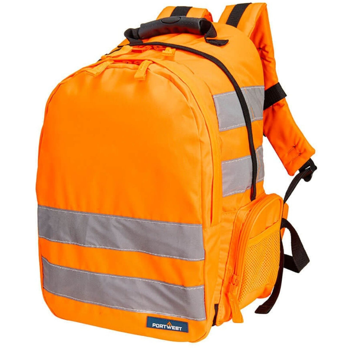 25L Hi Vis Backpack Rucksack High Visibility Work Bag in Orange
