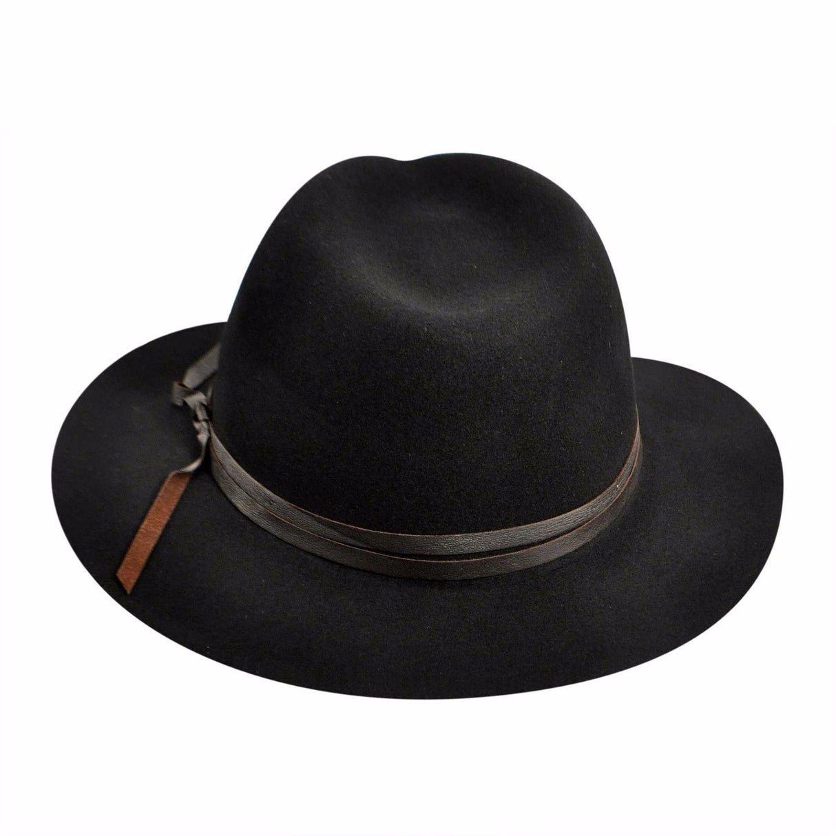BAILEY Obie 100% Wool Felt Travel Hat Warm MADE IN USA Crushable 1371 Fedora - Black