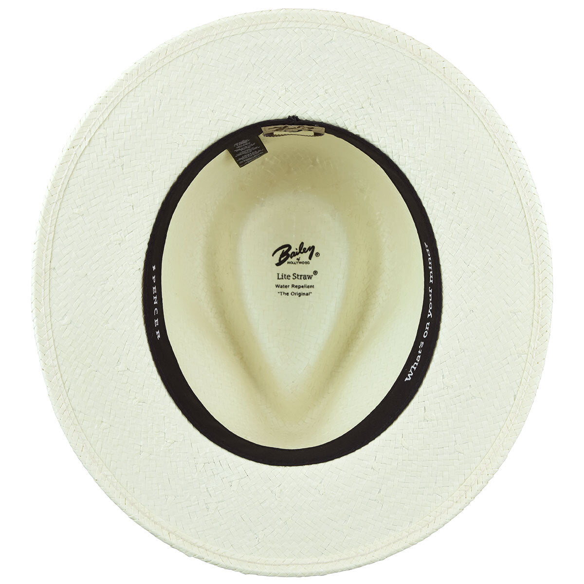 BAILEY Spencer Lite Straw Hat Summer Sun MADE IN USA Trilby Fedora in Natural