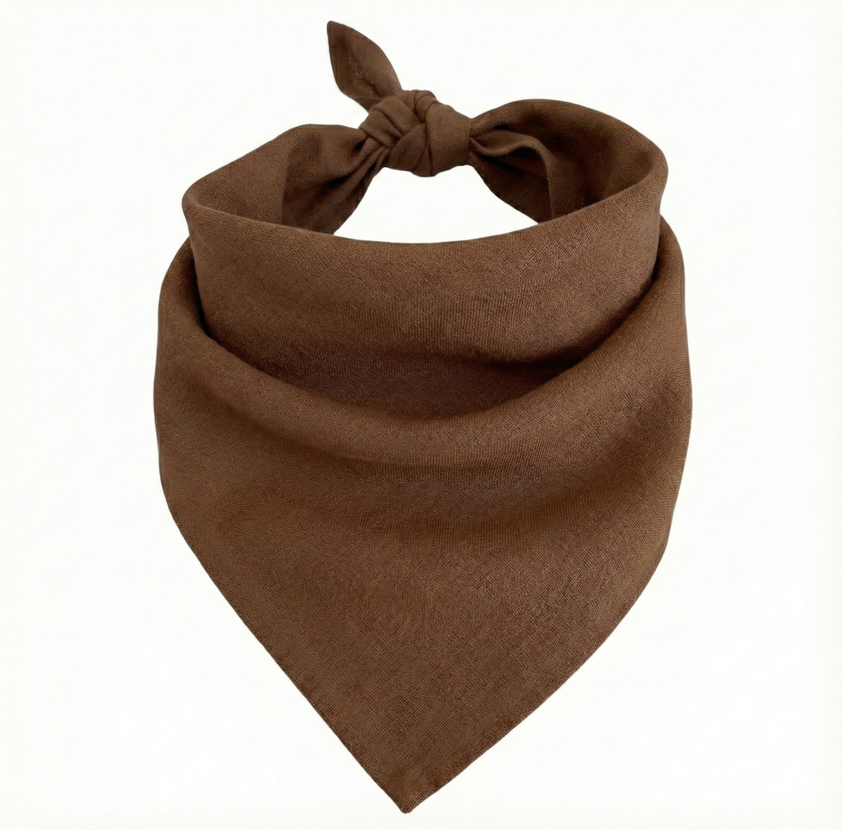 Brown Plain Bandana - 100% Cotton Head Wrap/Durag/Scarf/Mask