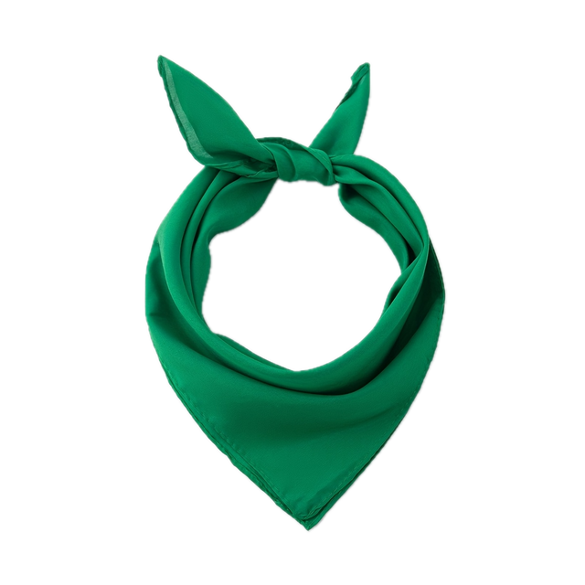 Plain Bandana 100% COTTON Head Wrap Durag Bandanna Summer Biker Scarf Mask - Green