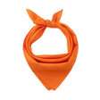 Plain Bandana 100% COTTON Head Wrap Durag Bandanna Summer Biker Scarf Mask - Orange