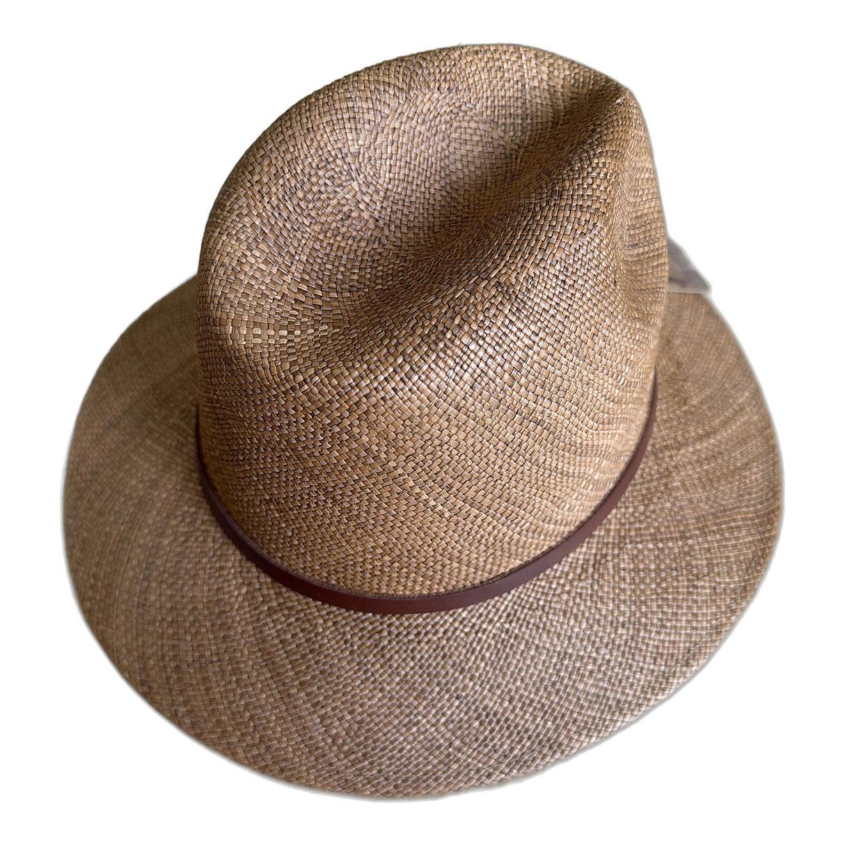 Barmah Reston Palm Panama Straw Hat in Tan