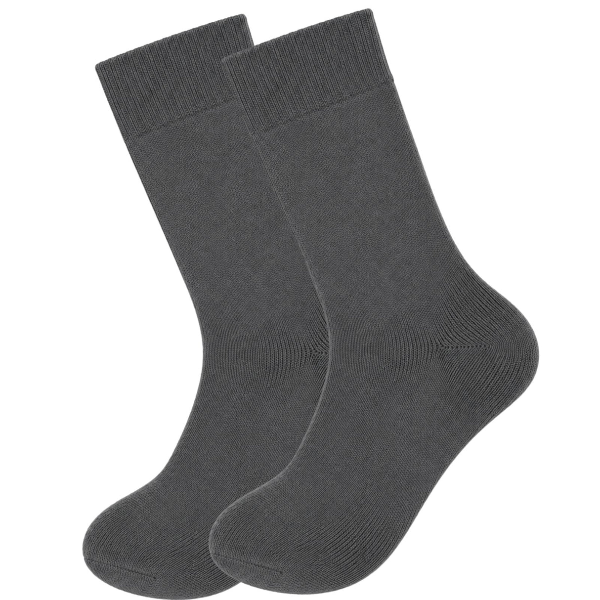 12 Pairs Merino Wool Loose Top Thermal Socks Bulk Pack - Grey (Diabetic Circulation)