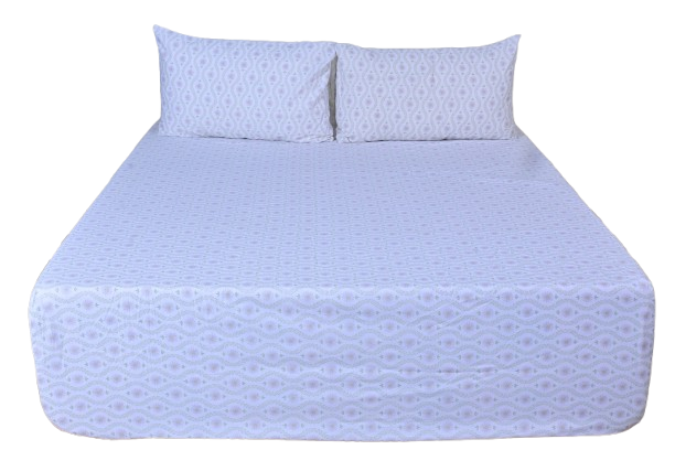 English Garden Pure Cotton Fitted Bed Sheet + Pillowcase Set