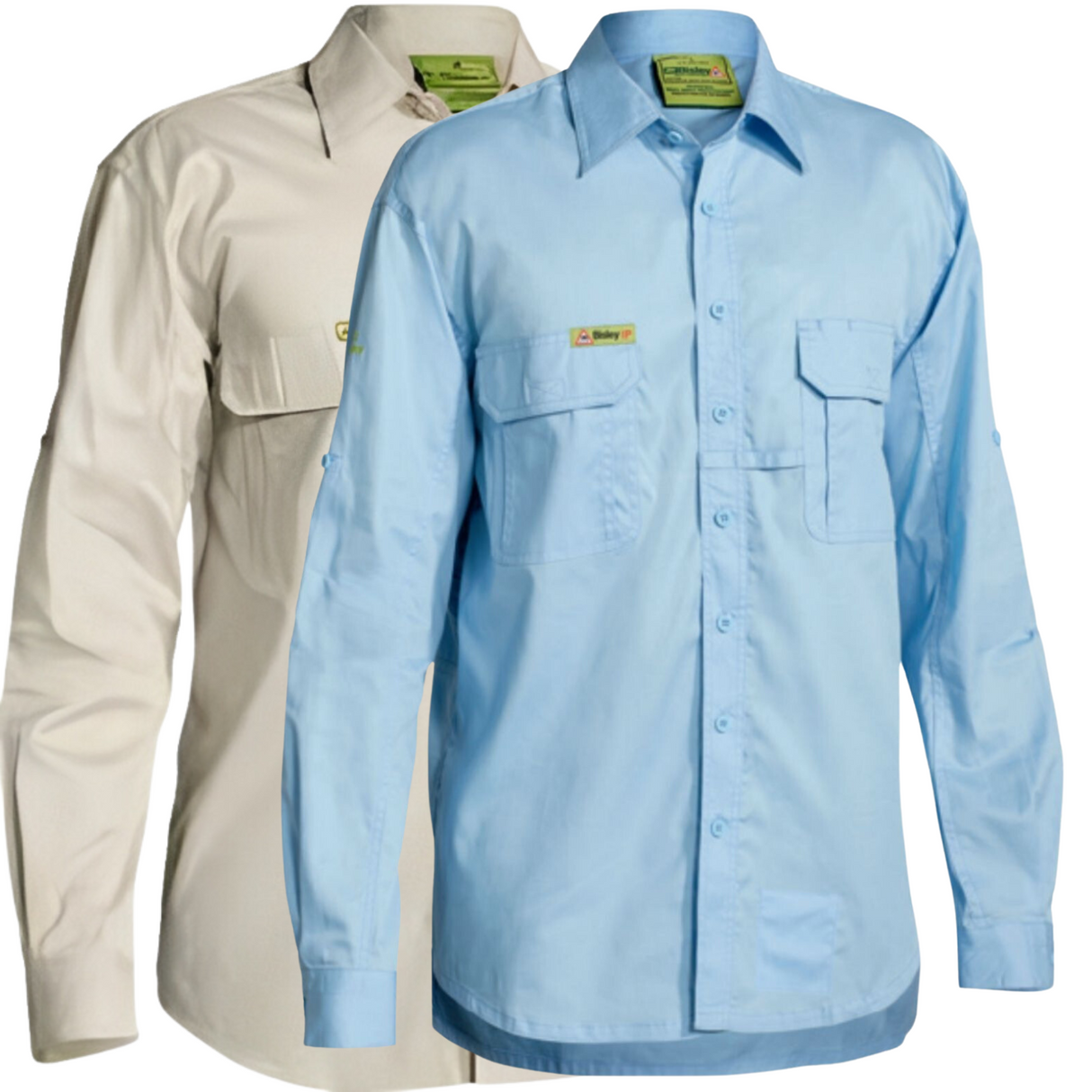 BISLEY Insect Protection Fishing Shirt Long Sleeve Casual Business Work Cotton - VRS6140_BSAN (SND)