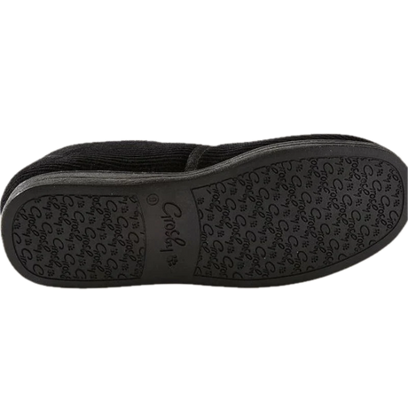 Grosby Blake 2 Mens Slippers Slipper Slip On Indoor Outdoor Casual Moccasins Moccasinl - Black